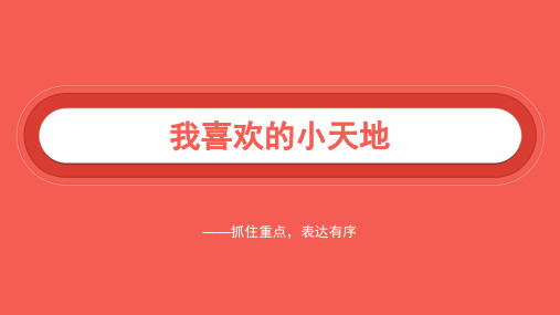11——我喜欢的小天地