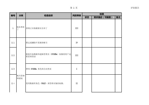 Oracle数据库checklist