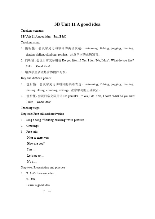 3B Unit 11 A good idea