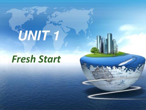 Unit 1 Fresh Start