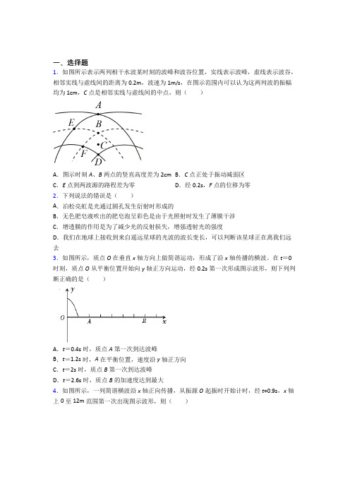 (常考题)人教版高中物理选修一第三章《机械波》测试题(包含答案解析)(4)