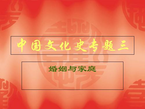 中国文化史专题三 共77页PPT资料