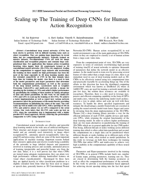 Scaling up The Training of Deep CNNs for Human Action Recognition