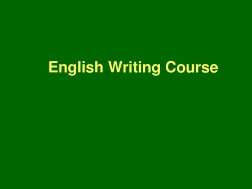 English Writing Course比较,倒装,虚拟