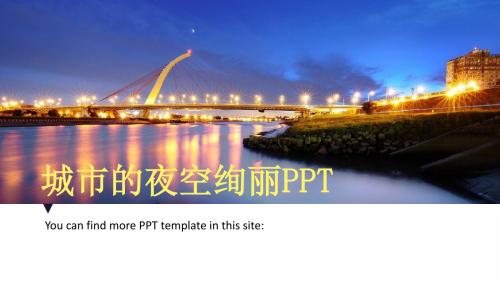 灯光美化灯光亮化工程PPT