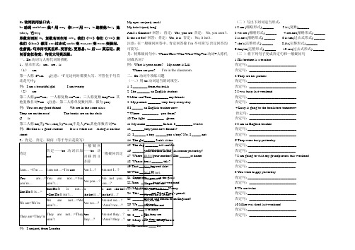 BE动词的用法