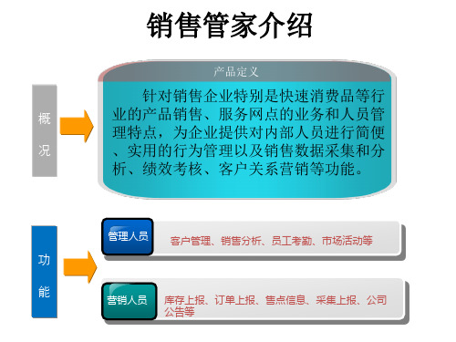 销售管家介绍