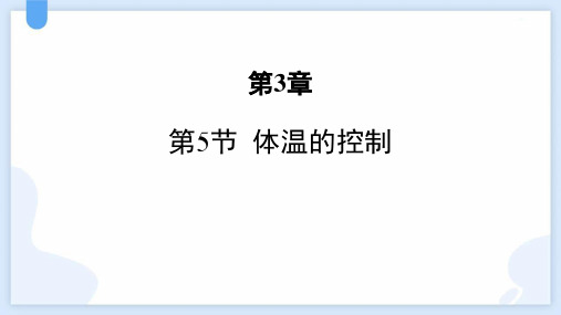 浙教版八年级科学上册《体温的控制》PPT课件