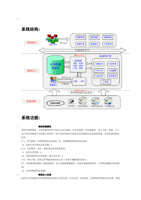 情报系统结构