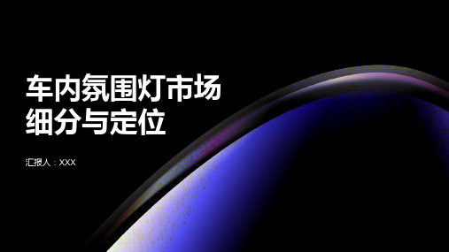 车内氛围灯市场细分与定位报告