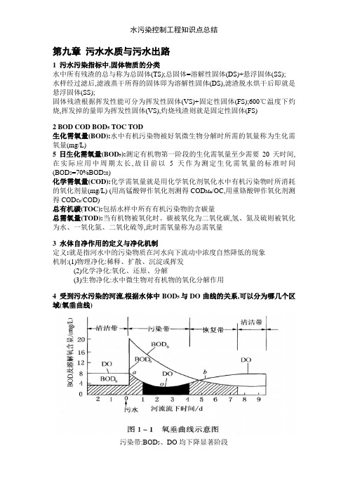 水污染控制工程知识点总结