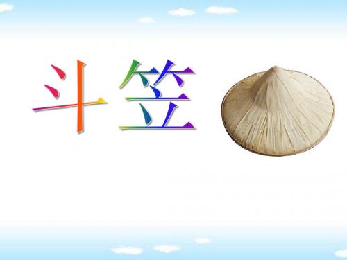 《斗笠》ppt课件1