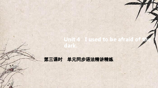 宁远县第二中学九年级英语全册 Unit 4 I used to be afraid of the 