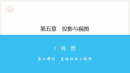 5.2直棱柱的三视图北师大版九年级数学上册习题PPT课件