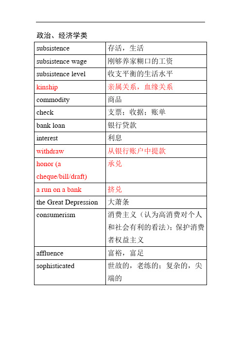 托福 词以类记 word整理版