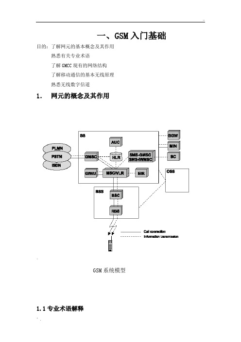 爱立信交换入门教材(网络结构和各部分作用)