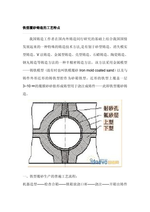 铁型覆砂铸造的工艺特点