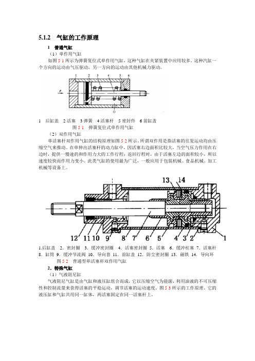 气缸的类型及原理结构