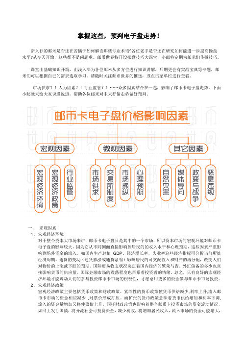 2. 掌握这些,预判电子盘走势!