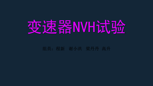 变速器NVH试验