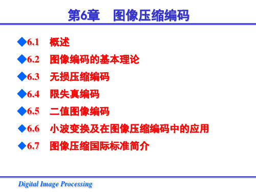 霍夫曼编码的效率DigitalImageProcessing3无损压缩编码