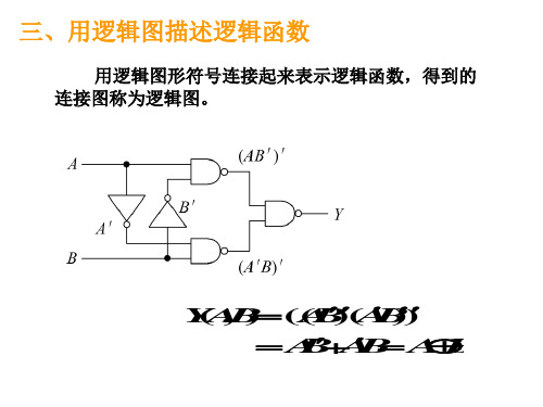 三、用逻辑图描述逻辑函数