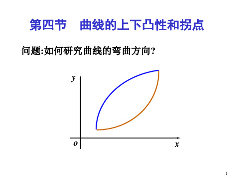 第五节 曲线的上下凸性和拐点