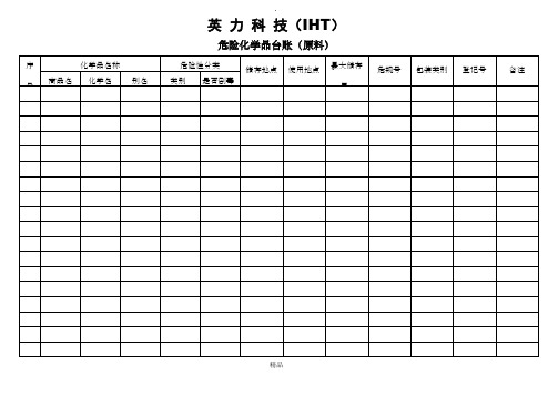 危险化学品台账04956