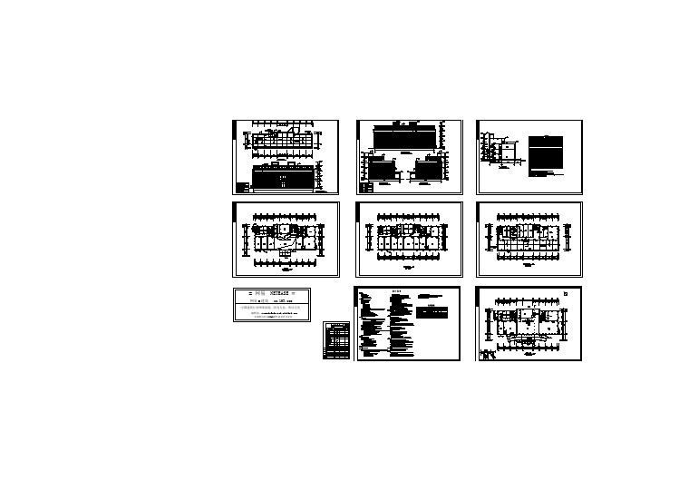 欧式多层办公建筑施工设计CAD方案图