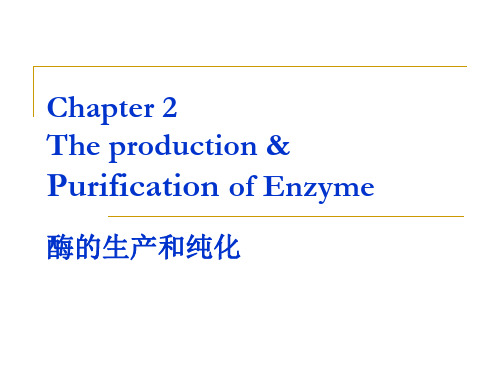 2015酶工程第2章 酶的生产和纯化