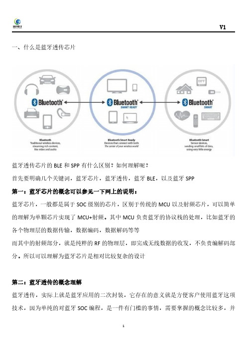 蓝牙透传模块芯片的BLE和SPP有什么区别？如何理解