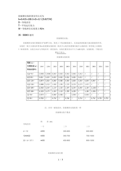 防振锤安装