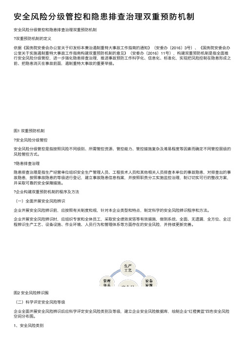 安全风险分级管控和隐患排查治理双重预防机制