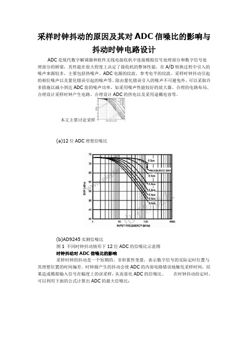 采样时钟抖动的原因及其对ADC信噪比的影响与抖动时钟电路设计