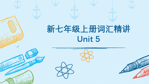 6.【新教材完结】2024新七年级上 Unit 5单词精讲课件