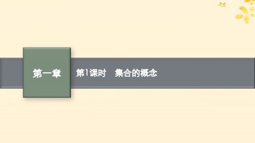 新教材高中数学第一章预备知识1集合1-1集合的概念与表示第1课时集合的概念课件北师大版必修第一册