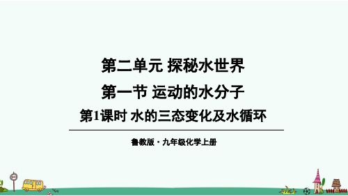 鲁教版九年级化学上册第二单元第一节 运动的水分子 课件