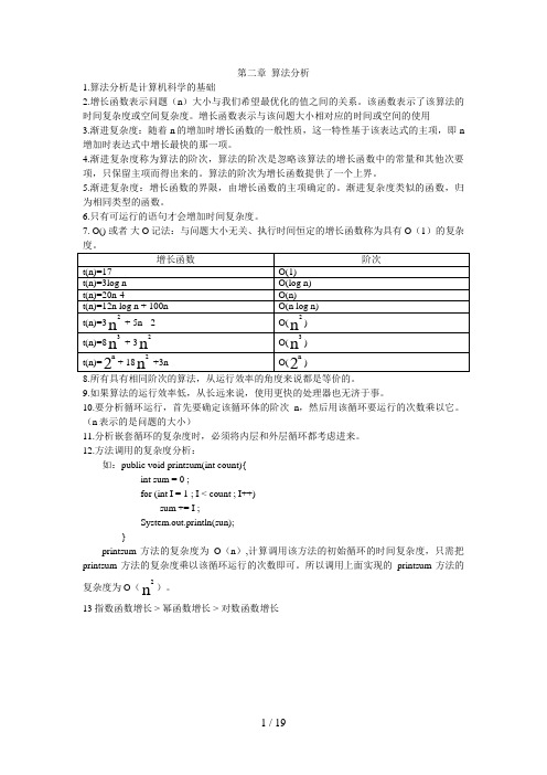 数据结构复习资料,java数据结构期末考试