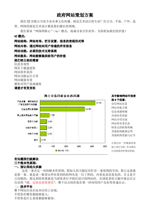 政府网站策划方案