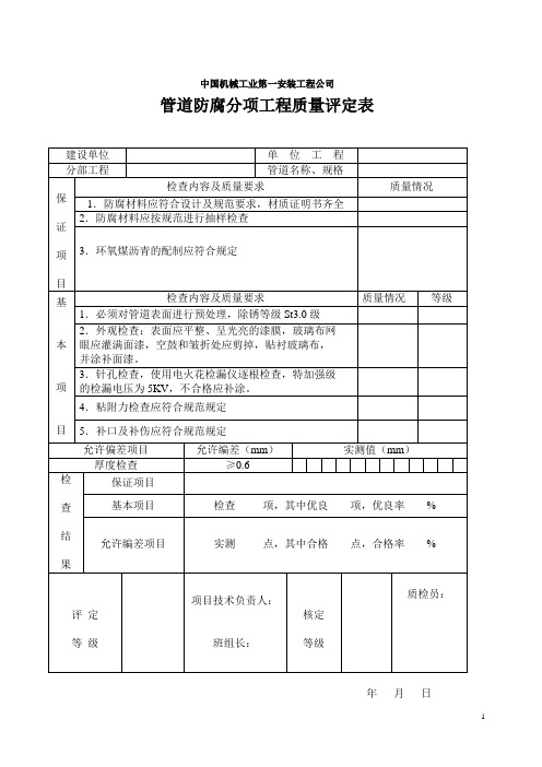 压力管道验收应提交资料