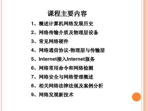 《计算机网络导论》第一章共89页