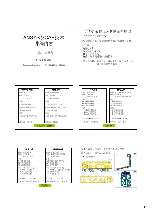 ANSYS及CAE技术