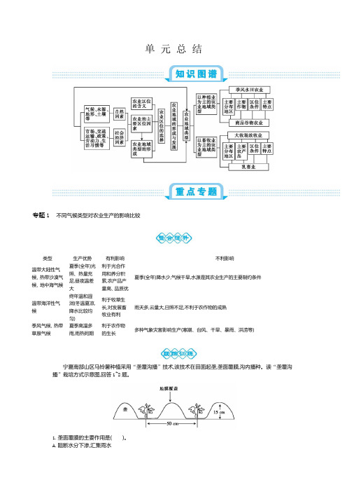 新考案第十单元总结农业地域的形成与发展