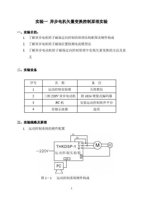 运动控制系统实验指导书