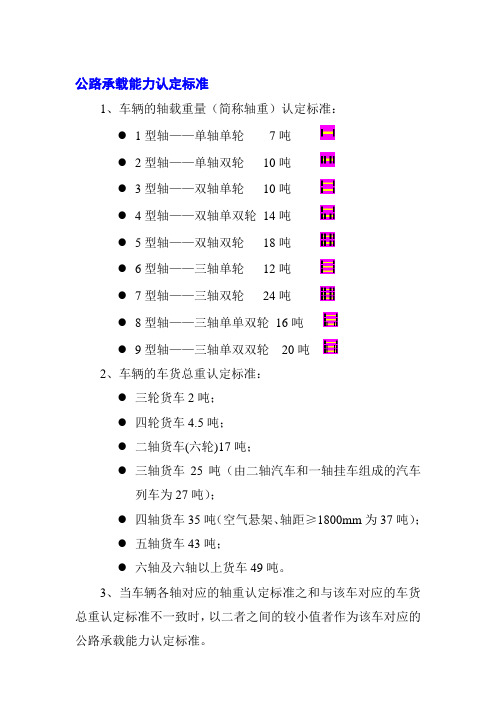 公路承载能力认定标准