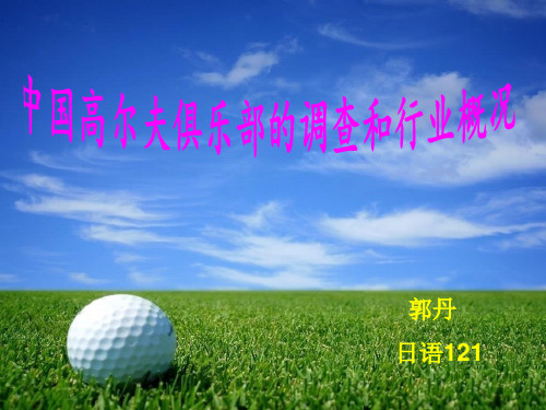 高尔夫ppt