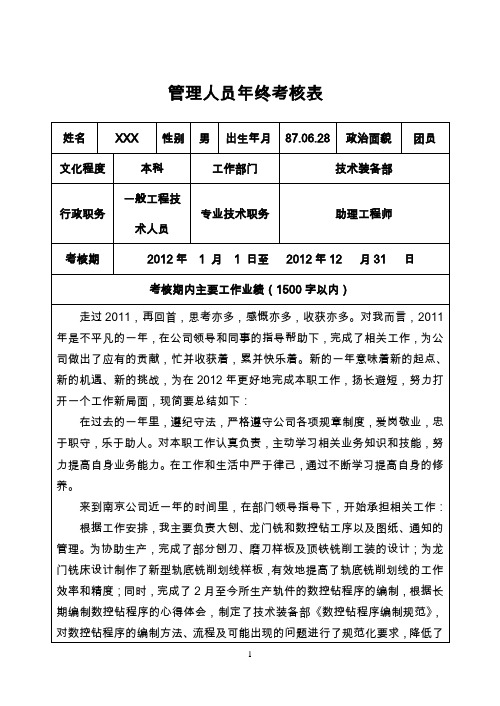 2012年最权威年终总结