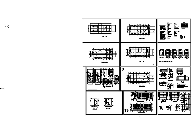 四层框架结构多层办公楼建施设计图