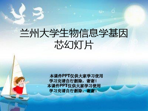 兰州大学生物信息学基因芯幻灯片