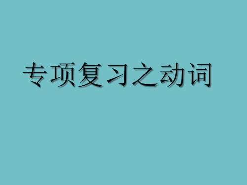 小学英语复习系列词汇：冠词、动词、代词等